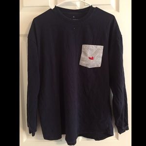 Southern Marsh Seersucker Pocket Tee